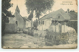 GUERVILLE - SENNEVILLE - L'Eglise Et La Mare - Guerville