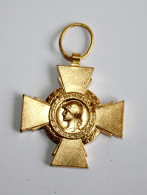 MEDAILLE INSIGNE MILITAIRE En BRONZE CROIX DU COMBATTANT 14-18 WWI REP. FRANCAISE / ANTIQUE MEDAL MILITARIA (1303.16) - Francia