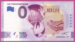 0-Euro XEMZ 58 2020 DIE FRIEDENSTAUBE - HEISSLUFTBALLON BERLIN - SERIE DEUTSCHE EINHEIT - Privatentwürfe