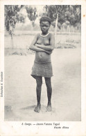 Congo Brazzaville - NU ETHNIQUE - Femme Téké (orthographié Tegué), Rivière Alima - Ed. A. Courboin 8 - Other & Unclassified