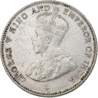 Établissements Des Détroits, George V, 10 Cents, 1919, Bombay, Billon, TTB+ - Colonies