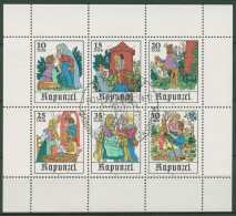 DDR 1978 Märchen Rapunzel Kleinbogen 2382/87 K Sonderstempel Gestempelt (C97002) - Autres & Non Classés