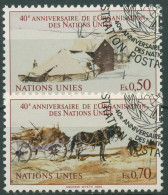 UNO Genf 1985 40 Jahre Vereinte Nationen Gemälde 133/34 A Gestempelt - Used Stamps