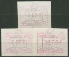 Finnland ATM 1990 SANTA CLAUS LAND ARCTIC CIRCLE, Satz ATM 9 S1 Postfrisch - Timbres De Distributeurs [ATM]