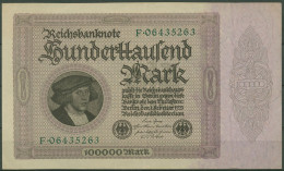 Dt. Reich 100000 Mark 1923, DEU-93a Serie F, Leicht Gebraucht (K1389) - 100000 Mark