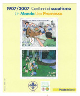 Italien / Italia  2007  Mi.Nr. Block 39 (3176/3177) , EUROPA CEPT - Pfadfinder / Skauting - Postfrisch / MNH / (**) - 2007