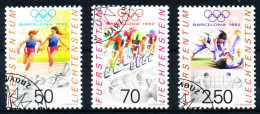 LIECHTENSTEIN 1992 Nr 1035-1037 Gestempelt SA19006 - Oblitérés