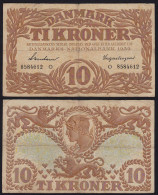 DÄNEMARK - DENMARK 10 KRONER 1939 F/VF Pick 31f   (19865 - Danemark