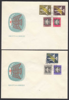 DDR FDC Mi.609-15 Flugpostmarken 13.12.1957 ESST Berlin 5 Pfg. - 5 Mark   (26186 - Sonstige & Ohne Zuordnung