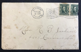 UNITED STATES, Circulated Cover From Beaumont (Tx) To San Antonio (Tx), « FRANKLIN », 1908 - Briefe U. Dokumente