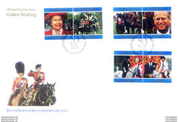 South Georgia. Famiglia Reale 1997. 2 FDC. - Falkland Islands