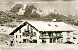 73708885 Mittenwald Bayern Tonihof Gegen Zugspitzgruppe Winterimpressionen Huber - Mittenwald