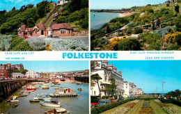 72859330 Folkestone Leas Cliff And Lift Showing Harbour Leas And Gardens Shepway - Other & Unclassified
