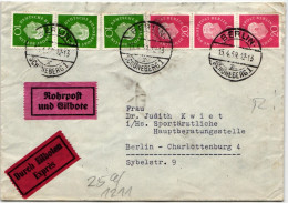 Berlin 183-184 Auf Brief Rohrpost Berlin #KY889 - Andere & Zonder Classificatie