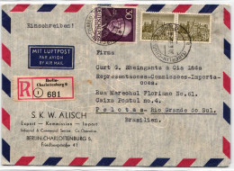Berlin 53, 99 Auf Brief Als Mischfrankatur Portogerecht #KY560 - Autres & Non Classés