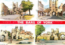 72833475 York UK The Bars Of York Monk Bar Bootham Bar Walmgate Bar Micklegate B - Sonstige & Ohne Zuordnung