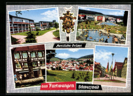 AK Furtwangen /Schwarzwald, Ortsansicht, Schwimmbad  - Furtwangen