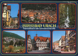 72448485 Bad Urach Fachwerk Fliegeraufnahme Wasserfall Bad Urach - Bad Urach