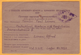 1947 Postcard Of A Prisoner Of War In The USSR, Camp No. 7723, Military Censorship 105 - Storia Postale