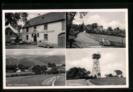 AK Wiblingwerde /Altena, Gasthof Zur Schönen Aussicht, Dorfeingang, Fernmeldeturm  - Altena