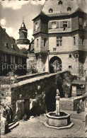 72447027 Idstein Schlossaufgang Mit Loewenbrunnen Und Hexenturm Idstein - Idstein