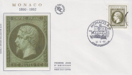 Enveloppe 1er Jour  FDC  MONACO   Création  Du  Musée  Du  Timbre - Poste    1992 - FDC