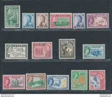 1954 Fiji - Stanley Gibbons N. 280/95 - 15 Valori - MNH** - Sonstige & Ohne Zuordnung