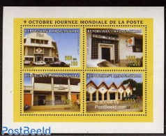 Madagascar 1996 World Postal Day 4v M/s, Mint NH, Transport - Post - Automobiles - Poste