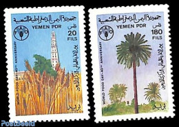 Yemen, South 1986 World Food Day 2v, Mint NH, Health - Food & Drink - Alimentation