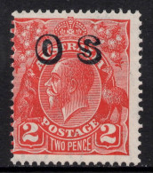 AUSTRALIA 1932  2d GOLDEN - SCARLET  KGV STAMP (OVP "OS")  PERF.13.1/2 X 12.1/2 CofA WMK SG.O130  MNH - Mint Stamps