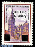 Madagascar 1998 Toledo 1v, Overprint, Mint NH, Religion - Churches, Temples, Mosques, Synagogues - Churches & Cathedrals