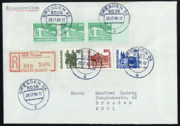 1990, DDR, 2484 (3) U.a., Brief - Other & Unclassified