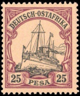 1901, Deutsche Kolonien Ostafrika, 17, ** - Afrique Orientale