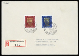 1945, Liechtenstein, 240, 241, FDC - Otros & Sin Clasificación