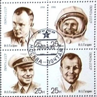 RUSIA 1991 Mi 6185 /88 First Man In Space 30th Anniv Yuri Gagarin USED - Oblitérés