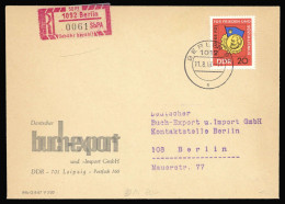 1967, DDR Einschreibemarken (SBPÄ), 1, Brief - Other & Unclassified