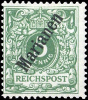 1900, Deutsche Kolonien Marianen, 2 II, * - Marianen