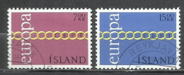 7660- LUJO SERIE COMPLETA ISLANDIA EUROPA 1971 Nº 404/405 BONITOS. - Used Stamps