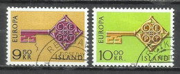 7660C - LUJO SERIE COMPLETA ISLANDIA EUROPA1968 Nº372/373  BONITOS. - Gebruikt