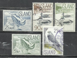 Q520C- SERIE COMPLETA ISLANDIA 28,00€  1959 Nº294/298 BONITOS. FAUNA - Usados