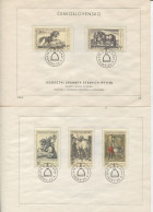 Tschechoslowakei # 1870-4 Ersttagsblatt Pferde Kupferstiche Dürer Merian Ridinger Uz '1' - Lettres & Documents