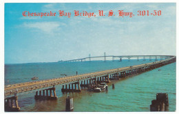 CPSM 9 X 14 Etats Unis USA (3) Chesapeake Bay Bridge  U.S. Hwy. 301-50 Opened To Traffic On July 30, 1952 - Autres & Non Classés