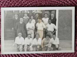 Carte Photo , Groupe De Ping Pong - Table Tennis