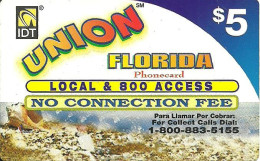 USA: Prepaid IDT - Union Florida 04.05. RS Logo Left - Autres & Non Classés