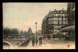 75 - PARIS 11EME - SERIE TOUT PARIS - QUAI JEMMAPES AU FAUBOURG DU TEMPLE - CARTE COLORISEE - Paris (11)