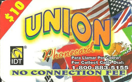 USA: Prepaid IDT - Union Flags 06.04 - Autres & Non Classés