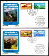 Berlin Poste Obl Yv:552/555 Pour La Jeunesse Aéronautique (TB Cachet à Date) Fdc Berlin 5-4-79 - 1971-1980