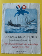 19898 - Fête Internationale De Sauvetage Saint-Prex 1992 Suisse - Bateaux à Voile & Voiliers