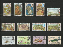 Maurice 1 Lot De 13 Timbres Oblitérés (M5) - Mauritius (1968-...)