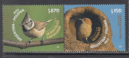 2022 Argentina Birds JOINT ISSUE Poland Complete Pair MNH - Neufs